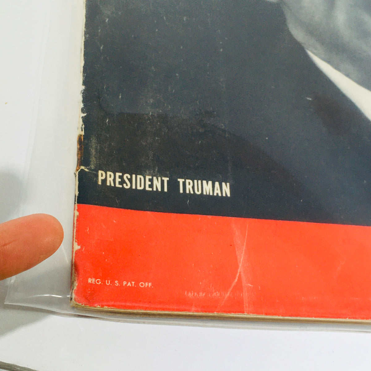 Cover detail of VTG Life Magazine from November 22, 1948, featuring the title 'President Truman' and highlighting significant historical events from the era.