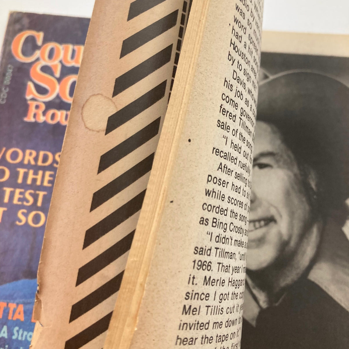 Inside spread of the VTG Country Song Roundup Magazine June 1983 featuring vintage text and images related to country music, highlighting Don Williams and the Scratch Band.