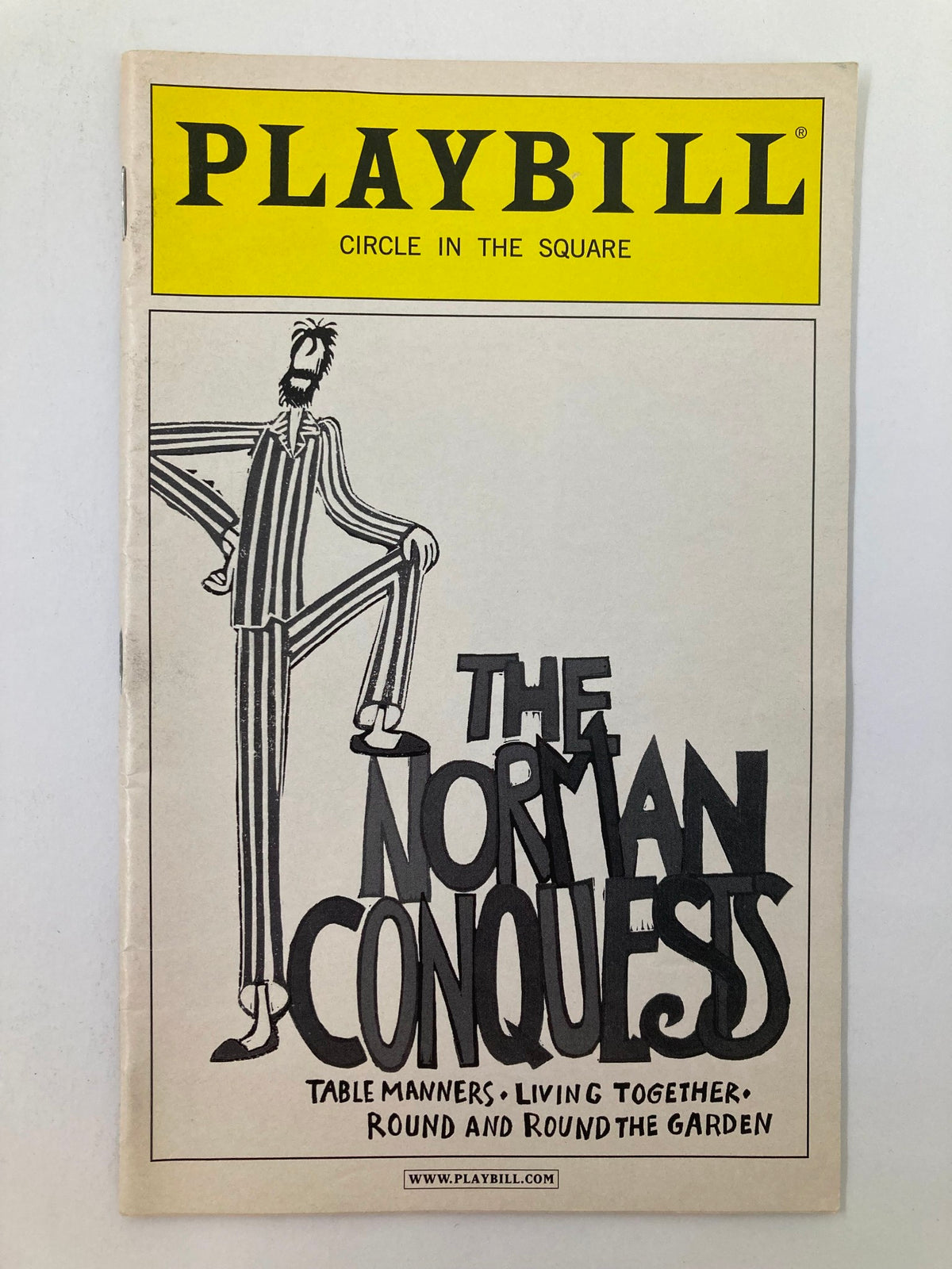 2009 Playbill for Circle in the Square production of The Norman Conquests featuring an illustrated cover design.
