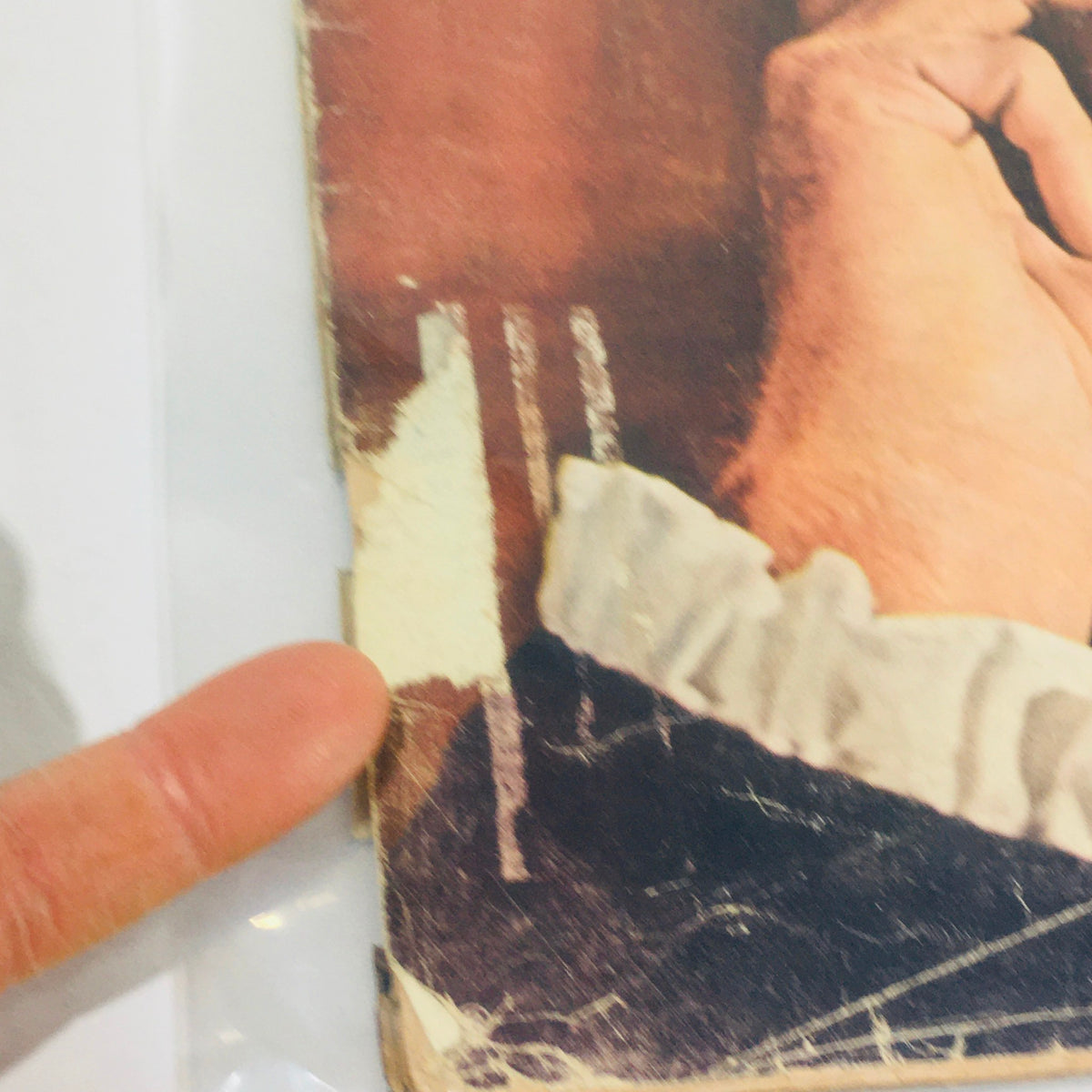 Close-up of the edge of the VTG Life Magazine from December 14, 1962, displaying subtle signs of wear and an address label.
