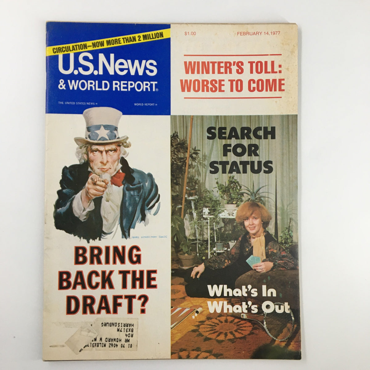 US News & World Report Magazine February 14 1977 Bring Back The Draft?