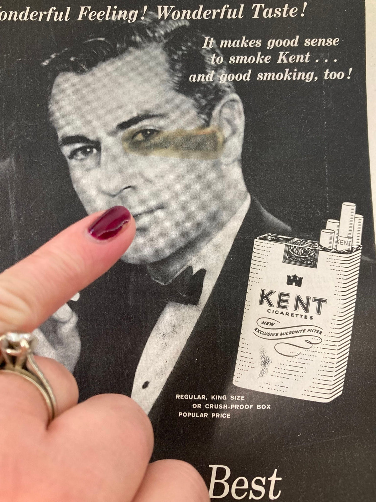 Inside page of the 1959 Playbill The Plymouth Theatre featuring Charles Boyer in The Marriage Go-Round, advertising Kent cigarettes with a prominent image of a dapper man.