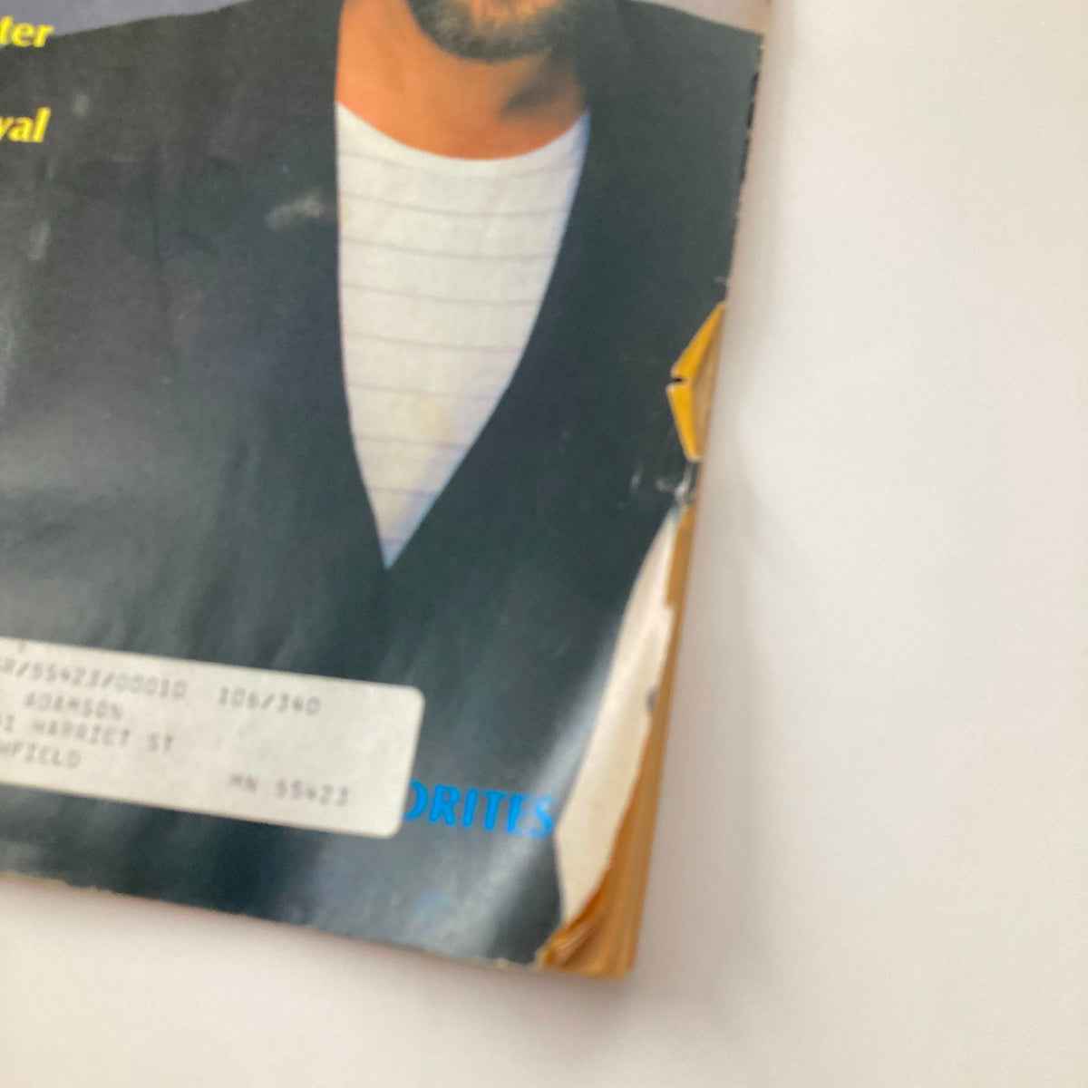 Close-up of the cover of Country Song Roundup Magazine May 1987 highlighting Earl Thomas Conley, showcasing its vintage design and condition.