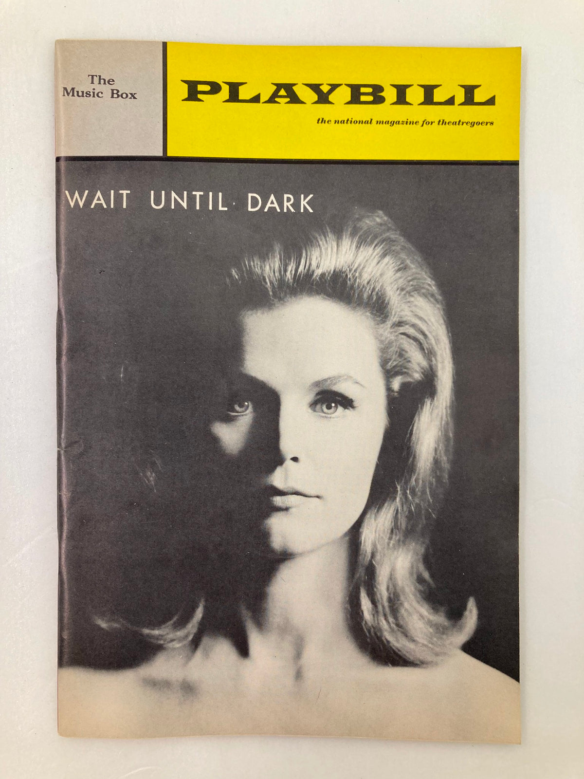 1966 Playbill The Music Box featuring Lee Remick in Wait Until Dark, showcasing a dramatic cover with Lee Remick's portrait.