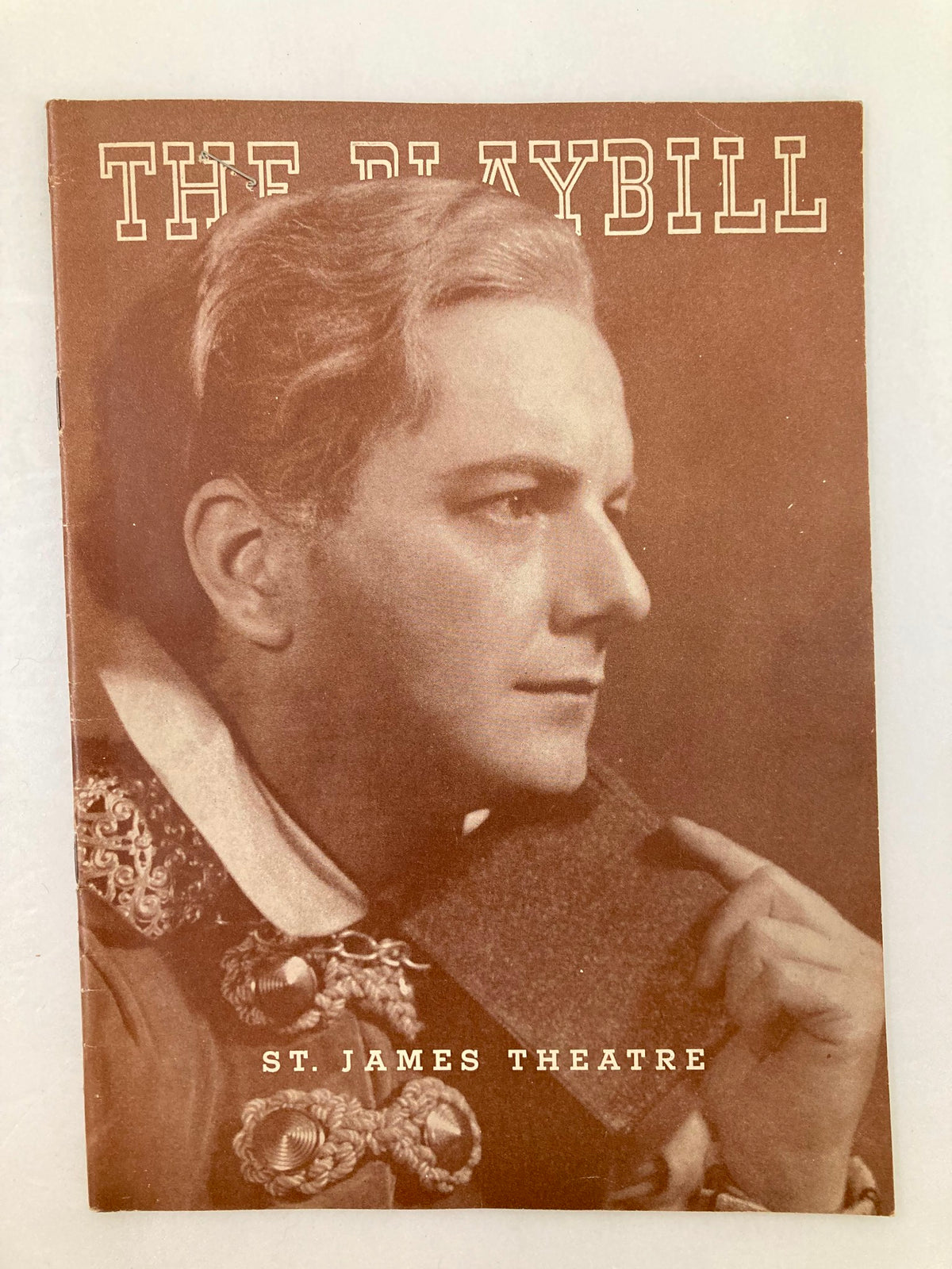 1938 Playbill from St. James Theatre featuring Donald Arbury in Hamlet. The cover showcases a vintage design and aesthetic, highlighting the theatrical history from the late 1930s.