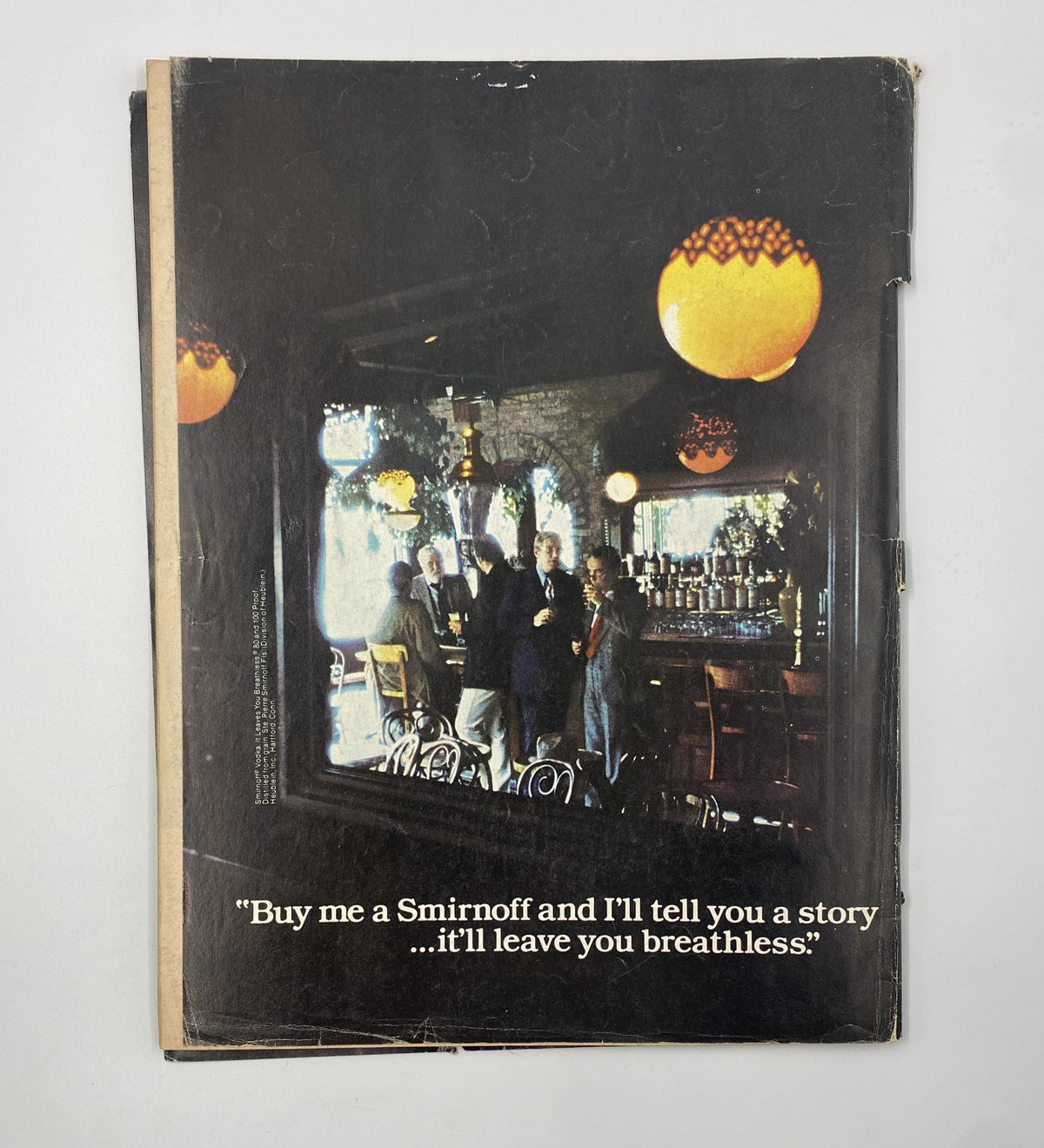 Esquire Fortnightly Magazine March 1, 1978 The Last Angry Men Nixon - Back cover featuring a bar scene with patrons and a quote about storytelling, reflecting the social culture of the period.