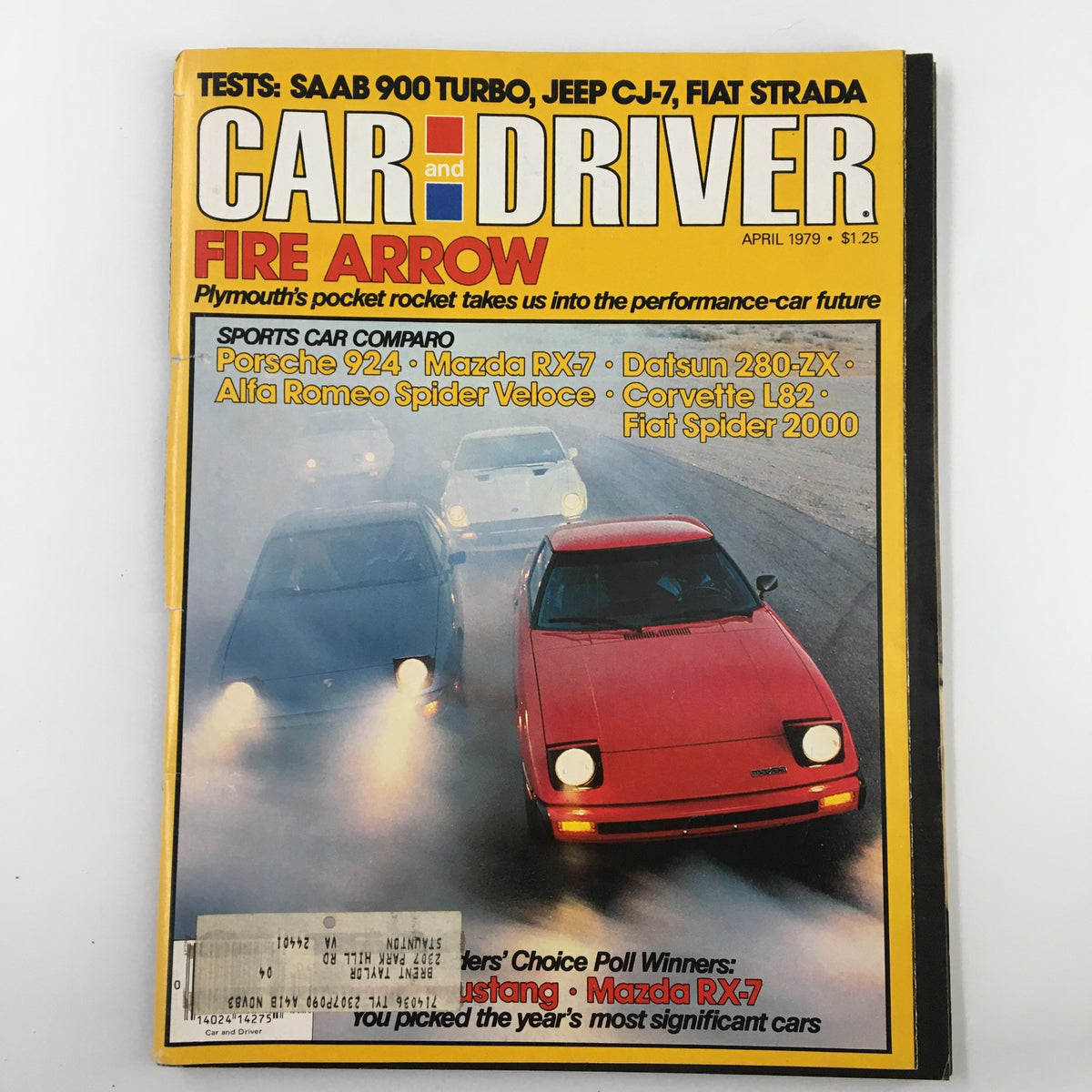 Vintage Car and Driver Magazine April 1979 Alfa Romeo Spider Veloce Sports Car