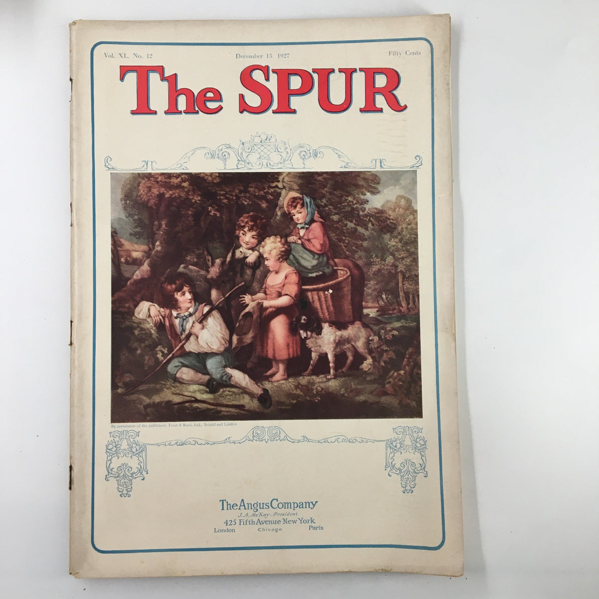 The Spur Magazine, December 13, 1927: Featuring 'In The Kelley Apartment' on the cover