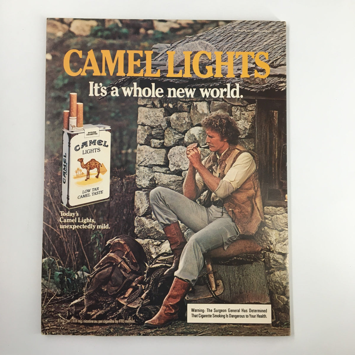 Cover of the magazine from 1984 All-Star Game Giants San Francisco Ca. Candlestick Park featuring Camel Lights advertisement.
