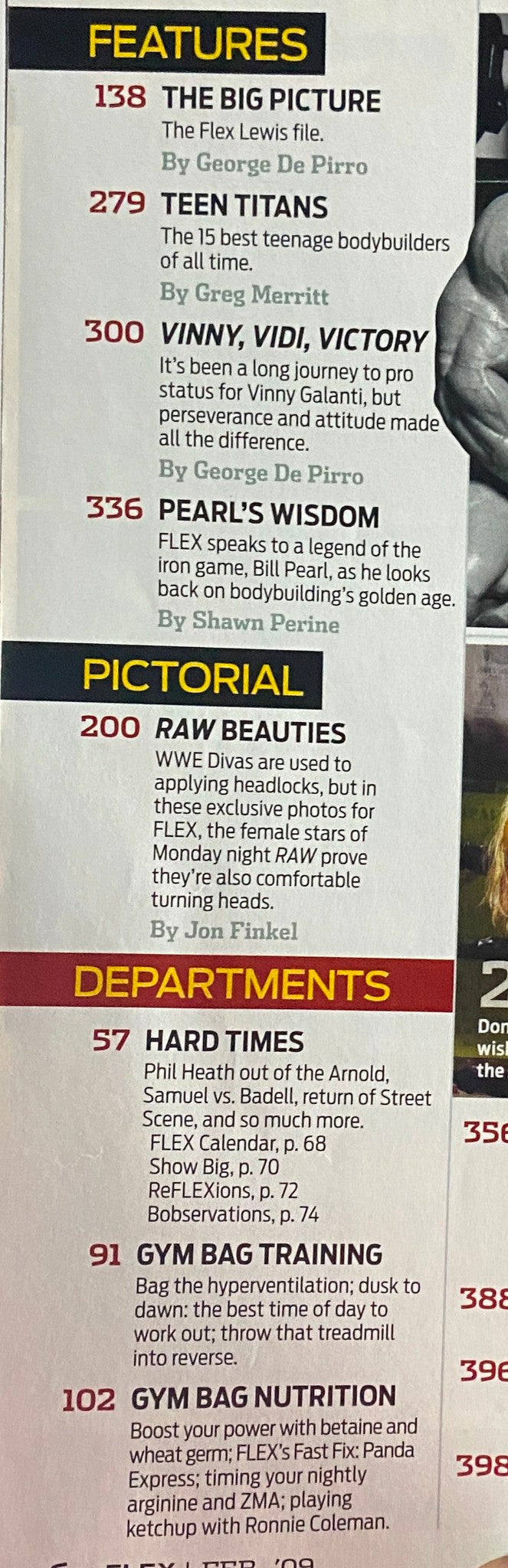 Flex Magazine February 2009 Vol 26, Num 12 James Lewis Cover VG
