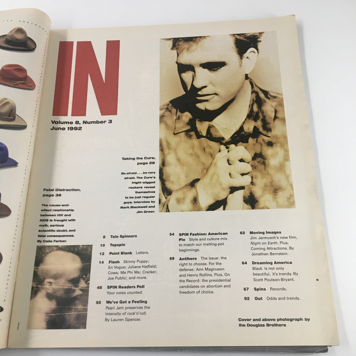 Page from Spin Magazine June 1992 Vol 8 #3 showcasing article about The Cure and the music scene of the early '90s.