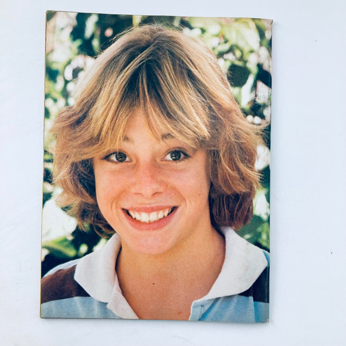 Close-up portrait of a young boy featured in Tiger Beat Super Special 1977 #3, with a cheerful smile, reminiscent of the 1970s.