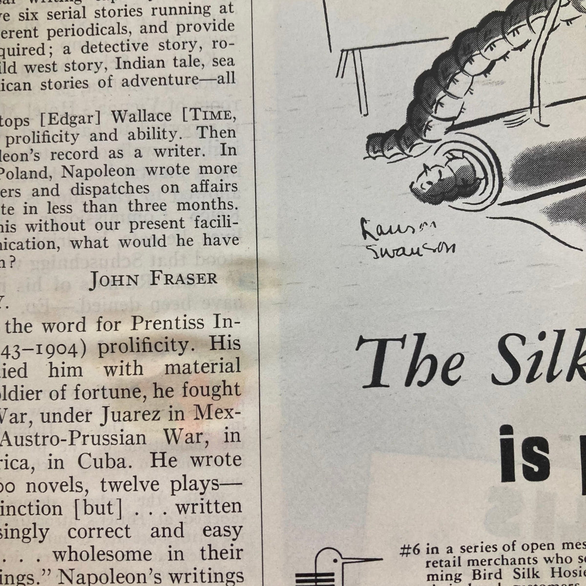 Interior page of VTG Time Magazine April 10, 1939, containing an article and illustration, highlighting the magazine's historical significance.