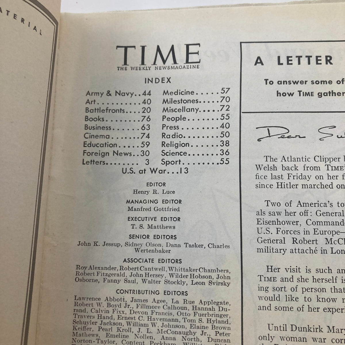 Vintage Time Magazine August 3 1942 Vol 40 No. 5 Japan's General Seishirō Itagaki