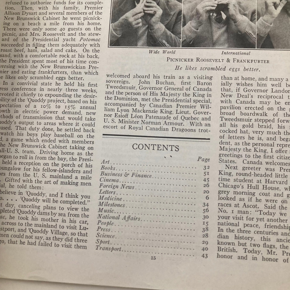 Vintage Time Magazine August 10 1936 Vol 28 No. 6 John Roderigo Dos Passos