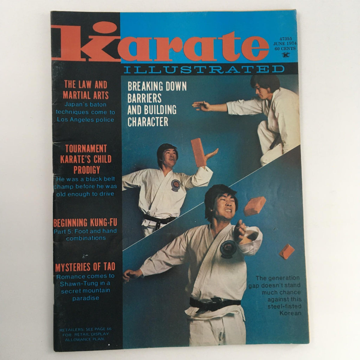 Karate Illustrated Magazine June 1974 The Law and Martial Arts No Label