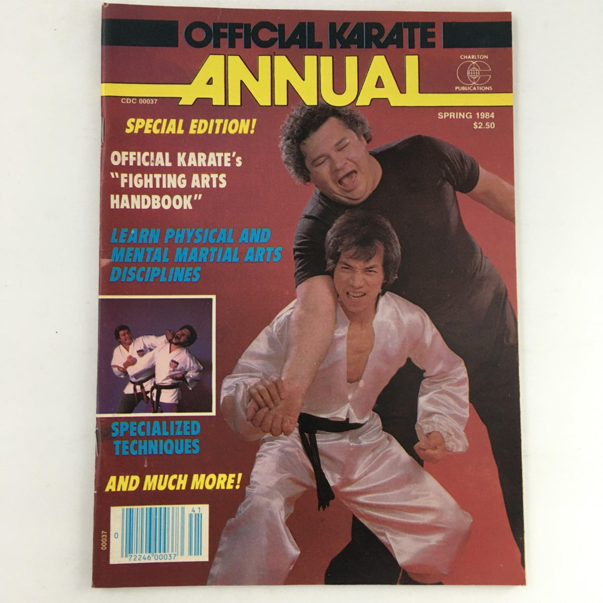 Cover of the Official Karate Annual Magazine Special Edition Spring 1984, featuring martial arts imagery and the title prominently displayed.