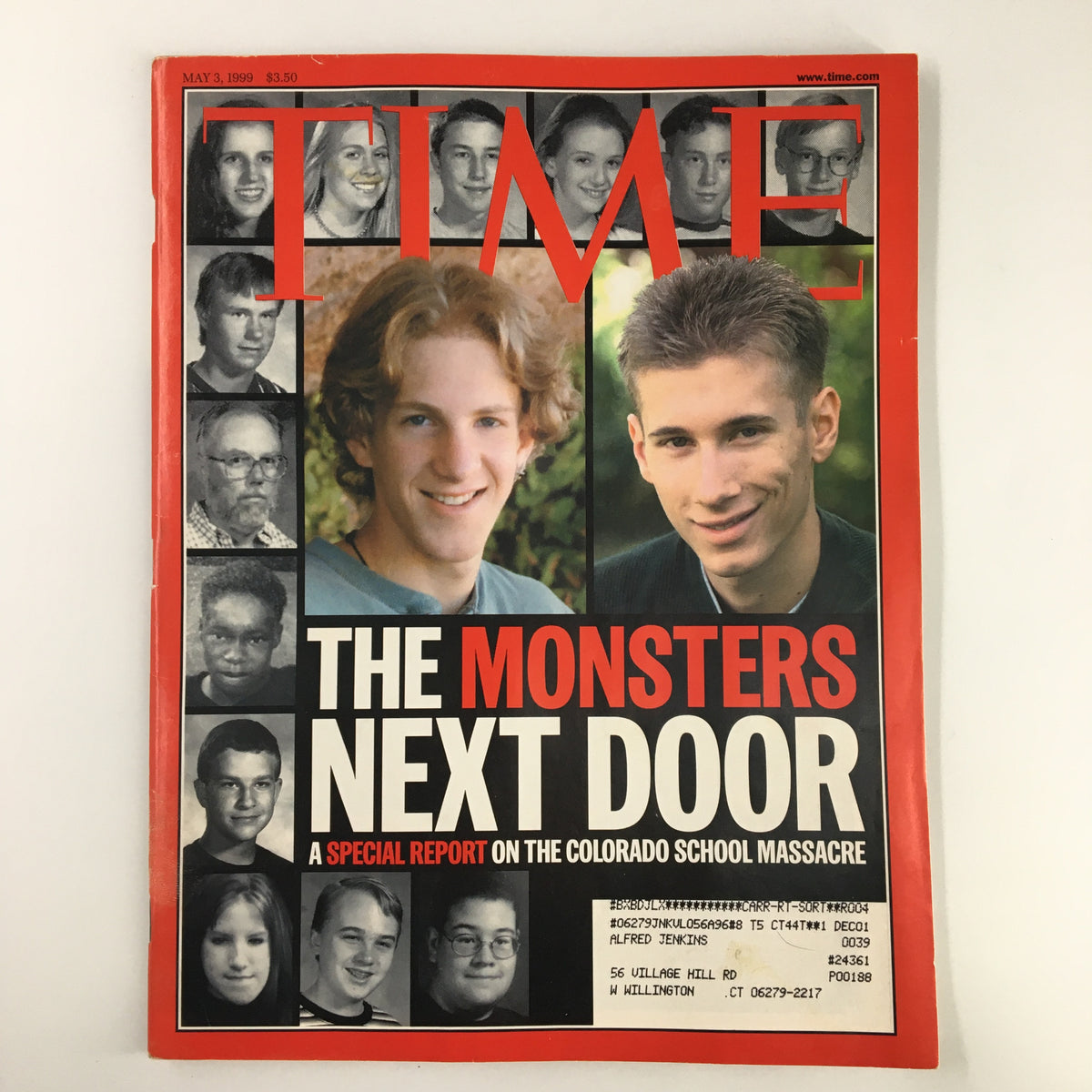 Time Magazine May 3 1999 The Monsters Next Door Eric Harris and Dylan Klebold