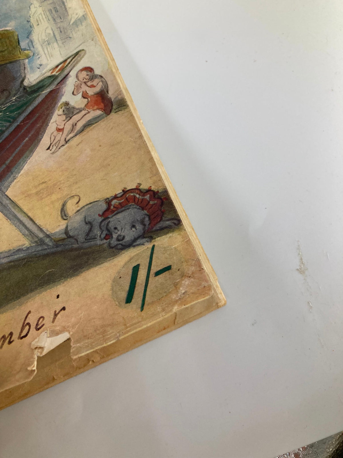 Cover detail of VTG Punch Magazine May 25 1955 Summer Number featuring a playful dog illustration alongside a beach scene, reflecting the whimsical humor of the era.