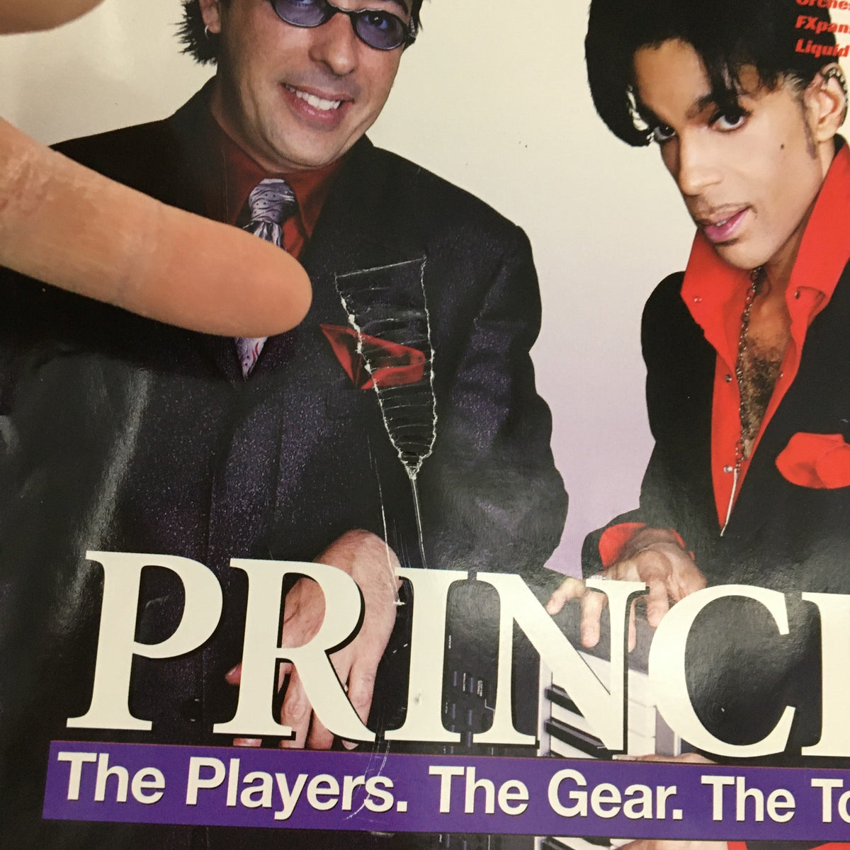 Cover of Keyboard Magazine August 2004 featuring Prince alongside another musician, highlighting the vibrant music culture of the early 2000s.