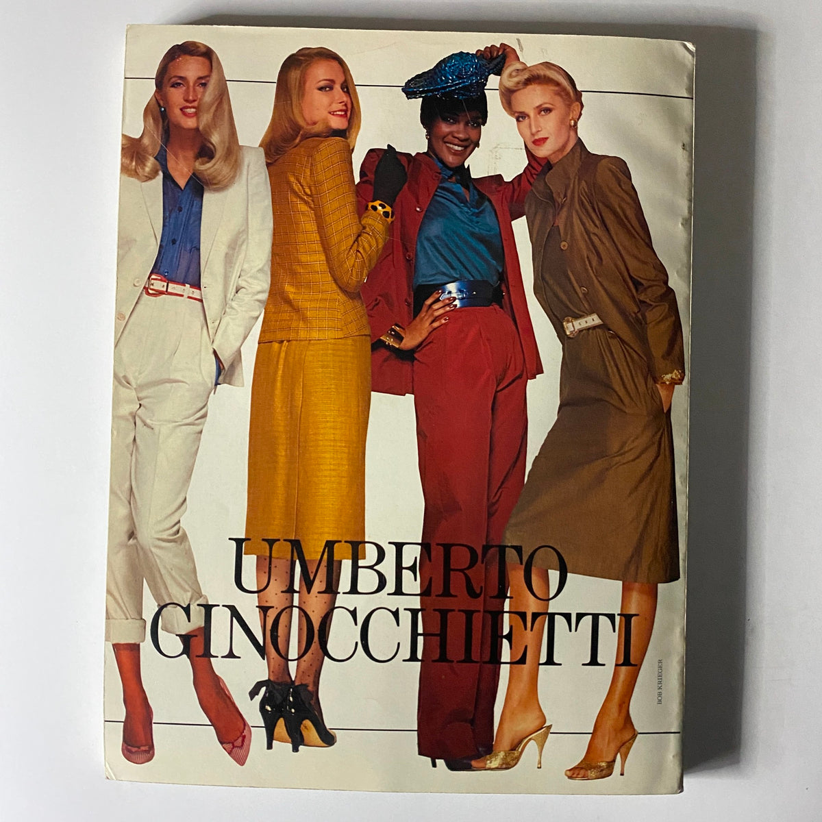 Group of four fashionable models in Vogue Paris April 1979, displaying chic outfits by Umberto Cinocchietti, capturing the essence of 70s fashion.
