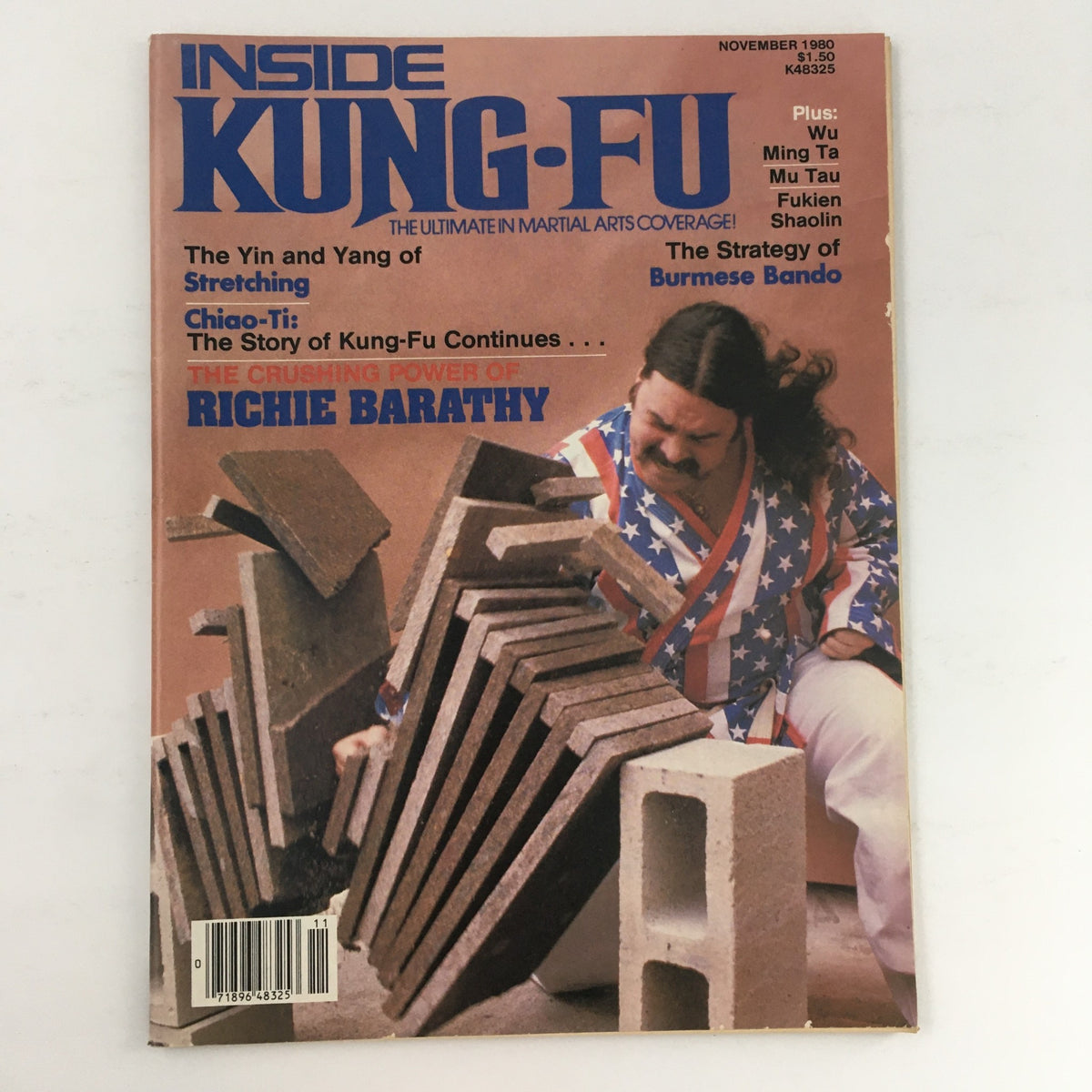 Inside Kung Fu Nov 1980 Richie Barathy Vintage Magazine
