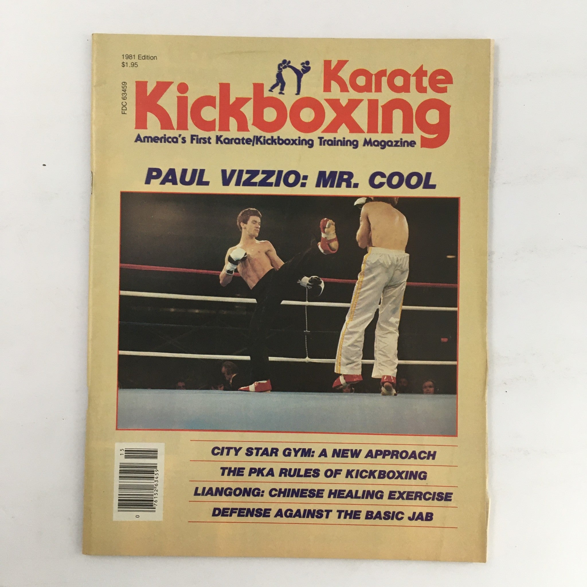 1981 Karate Kickboxing Magazine Paul Vizzio