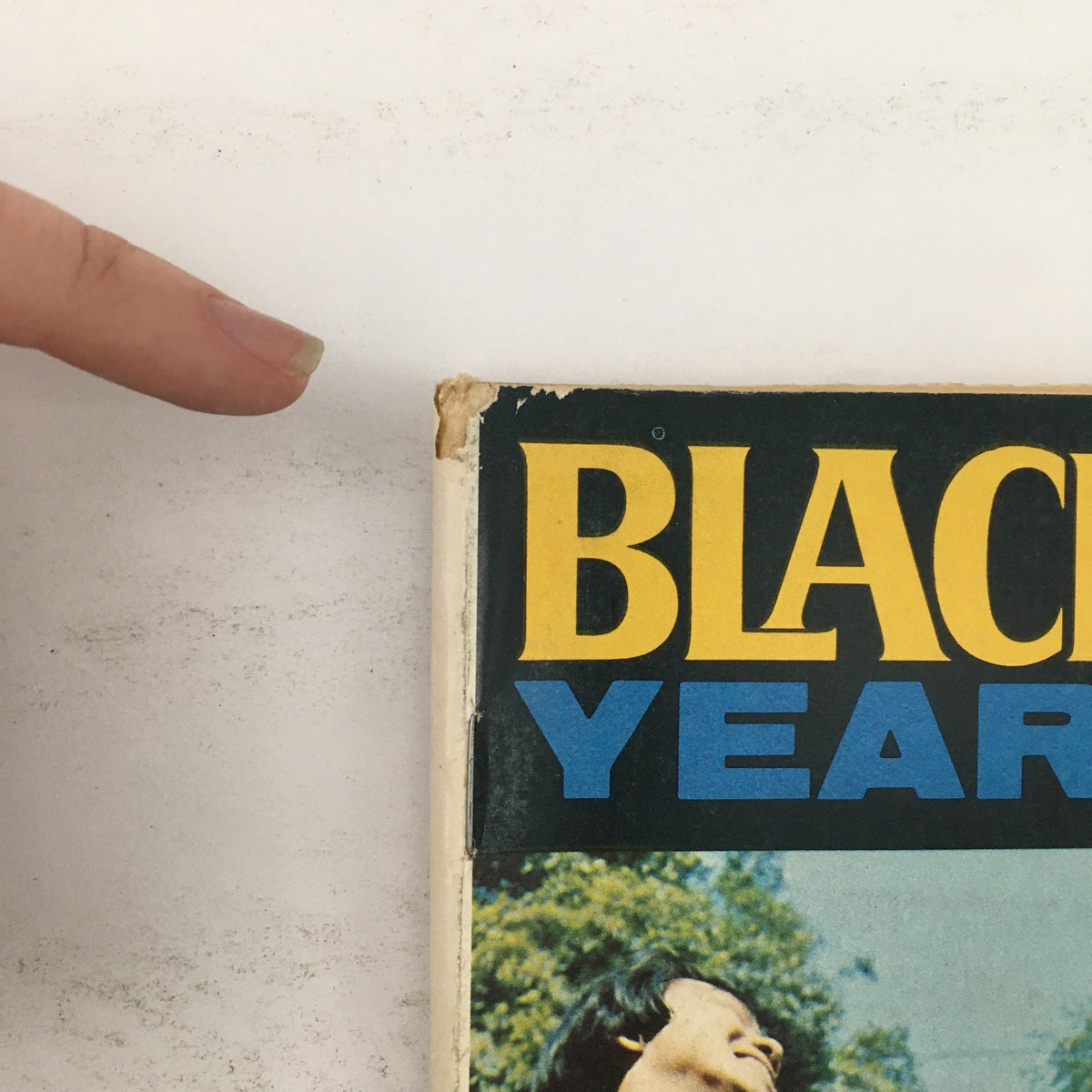 Side view of Black Belt Yearbook October 1973 Vol 11 #10 showing the magazine spine and highlighting its title and publication year.