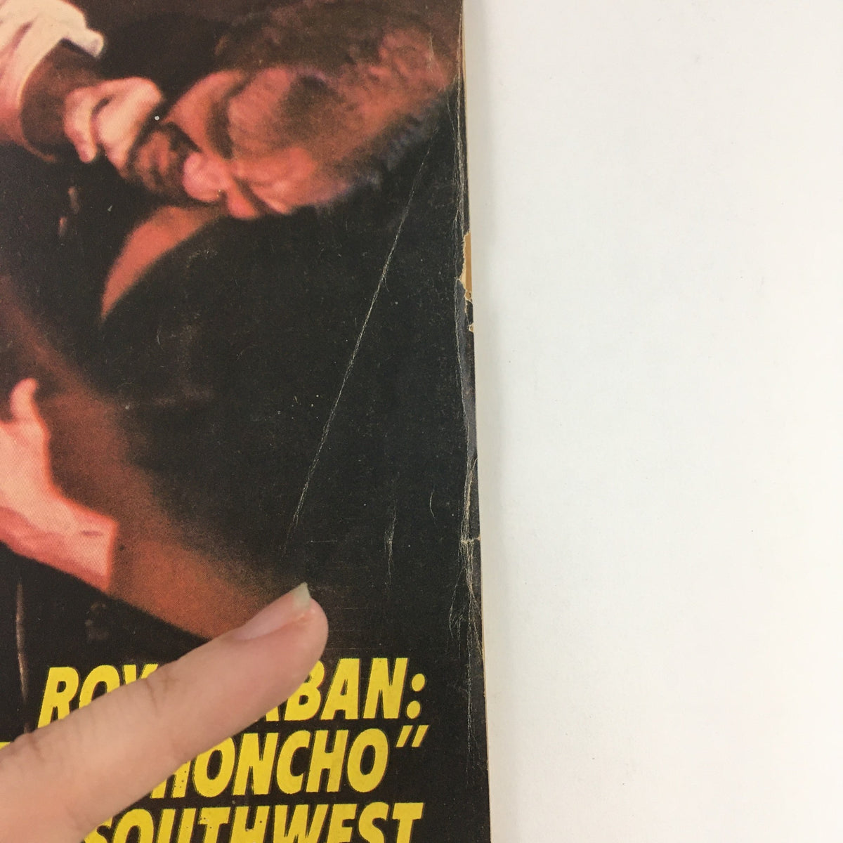 Close-up of the back cover of Official Karate Magazine January 1980 Vol 12 #88 highlighting Roy Kurban and the phrase 'Fighting Honcho of the Southwest'.