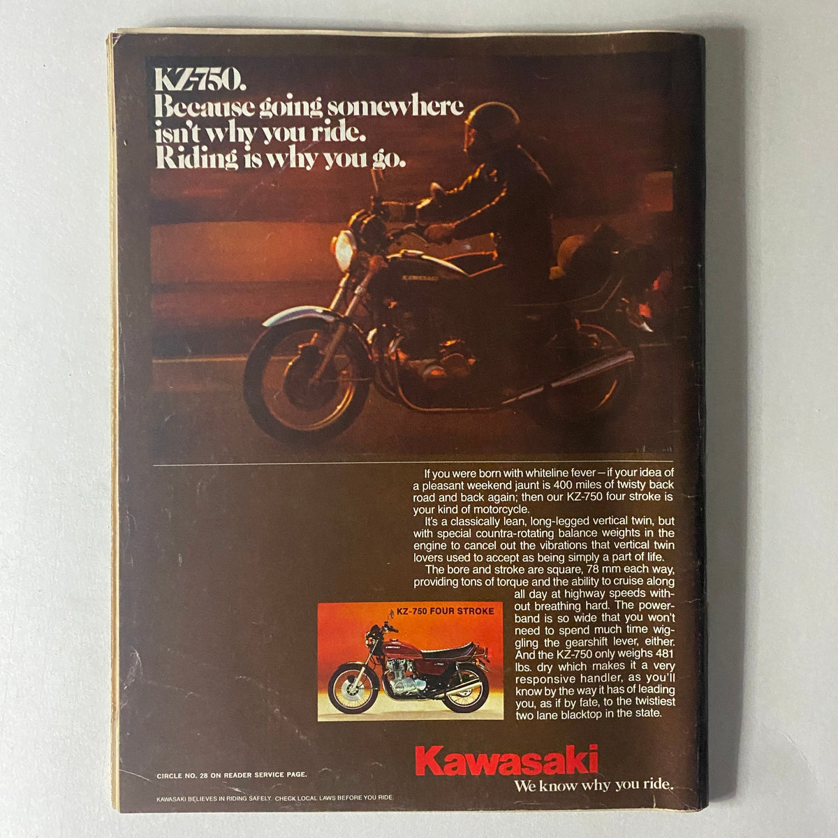 Cycle Magazine February 1977 The 1977 Kawasaki KZ1000 A Gentler King No Label