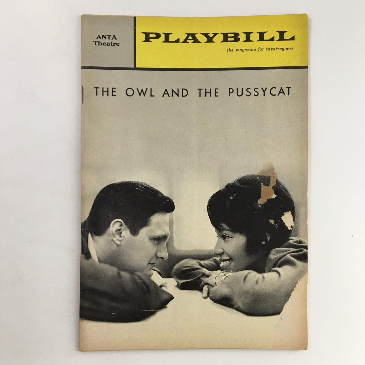 1964 Playbill Anta Theatre featuring The Owl and The Pussycat, showcasing the cover with black and white image of two actors.