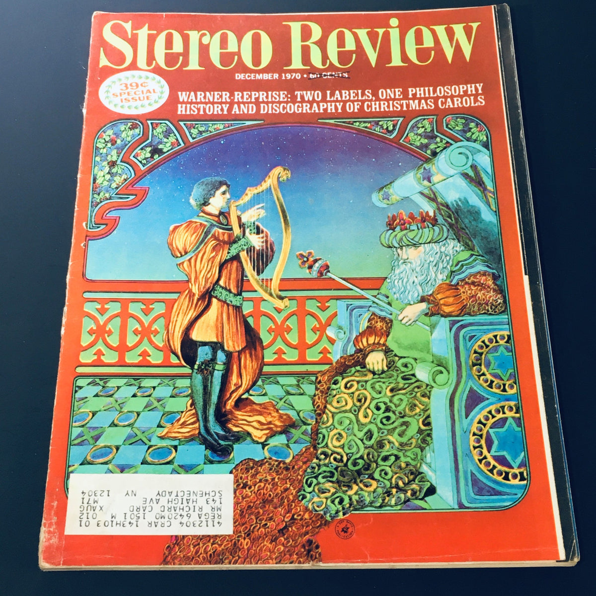 Vintage Stereo Review Magazine December 1970 - Christmas Carol History & Discography