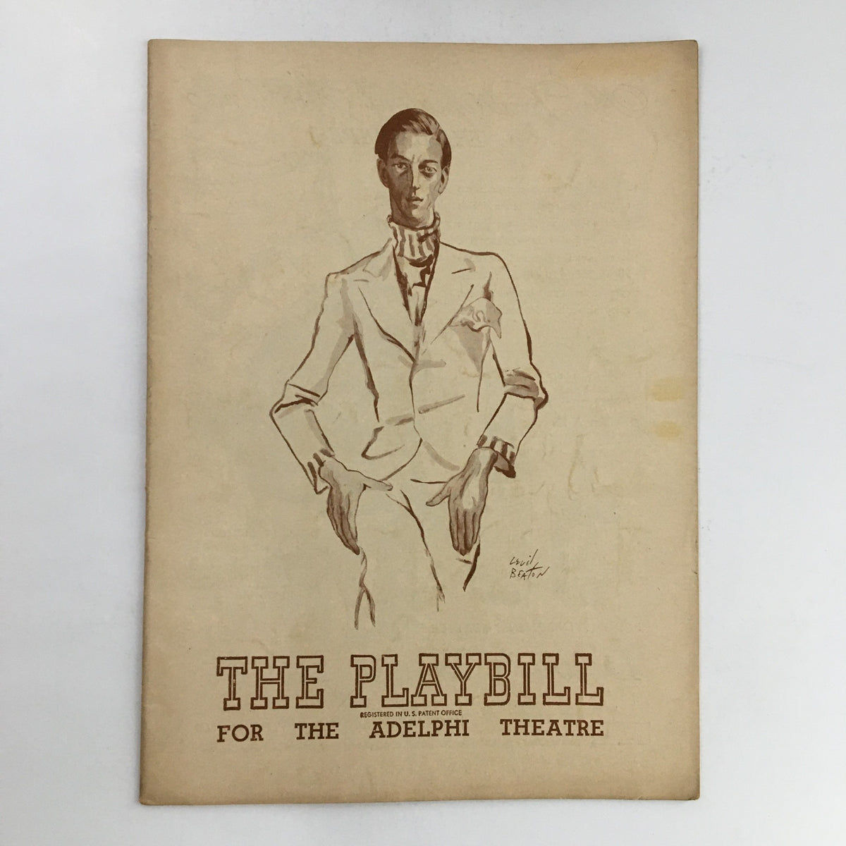 1946 Playbill from Adelphi Theatre featuring Ray Bolger in a stylish pose, showcasing classic theatrical artwork.