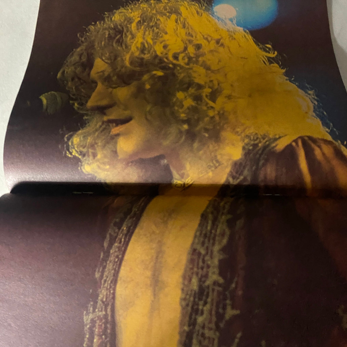 Centerfold from VTG Hit Parader Magazine March 1979, capturing a vibrant performance of a rock star from the late 70s era.