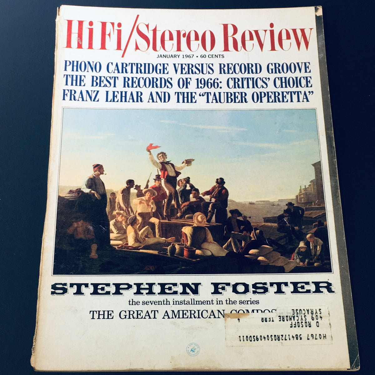 Cover of the VTG HiFi Stereo Review from January 1967 featuring an article on Franz Lehar and the 'Tauber Operetta', showcasing vibrant imagery and text highlighting music culture of the 1960s.