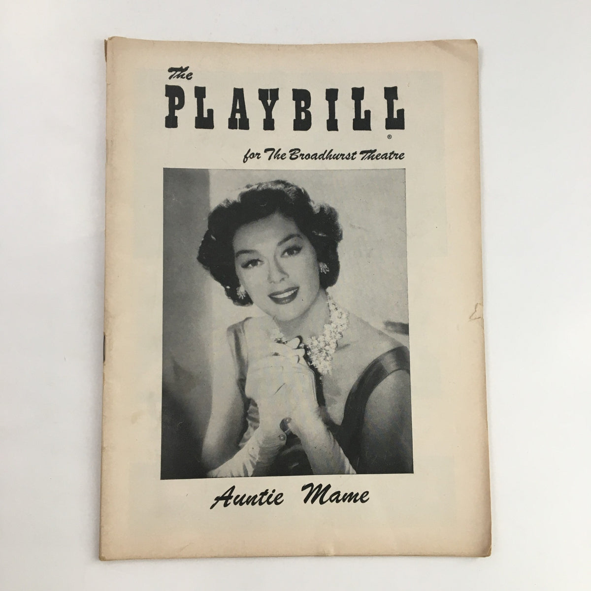 1957 Playbill The Broadhurst Theatre Present Rosalind Russell in Auntie Mame