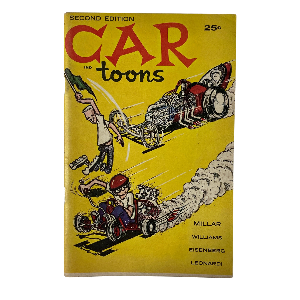 1960 Second Edition Car Toons Comic Magazine by Millar and Williams, featuring a colorful cover illustration with cartoon cars and characters, highlighting the humor of automotive culture.