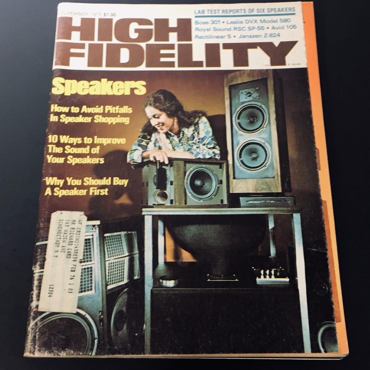 Vintage High Fidelity Magazine November 1975 - Avoid Pitfalls In Speaker Shopping