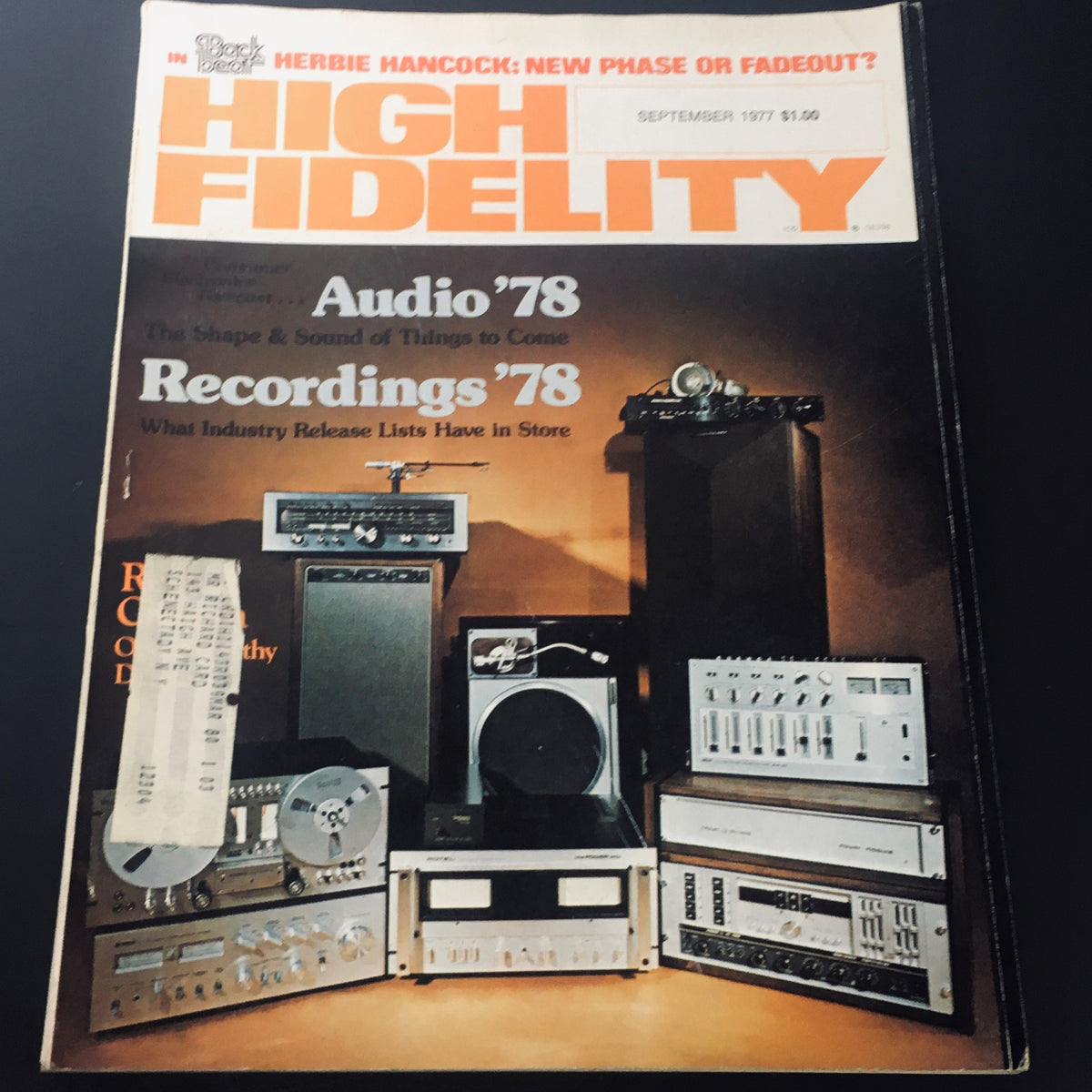 Vintage High Fidelity Magazine September 1977 issue featuring Audio and Recordings of the Year '78, showcasing audio equipment and technology from the late 1970s.