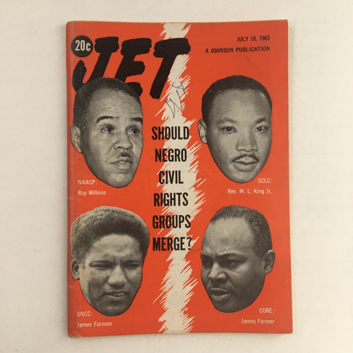 Jet Magazine, July 18, 1963: Featuring Roy Wilkins and Martin Luther King Jr. on the cover