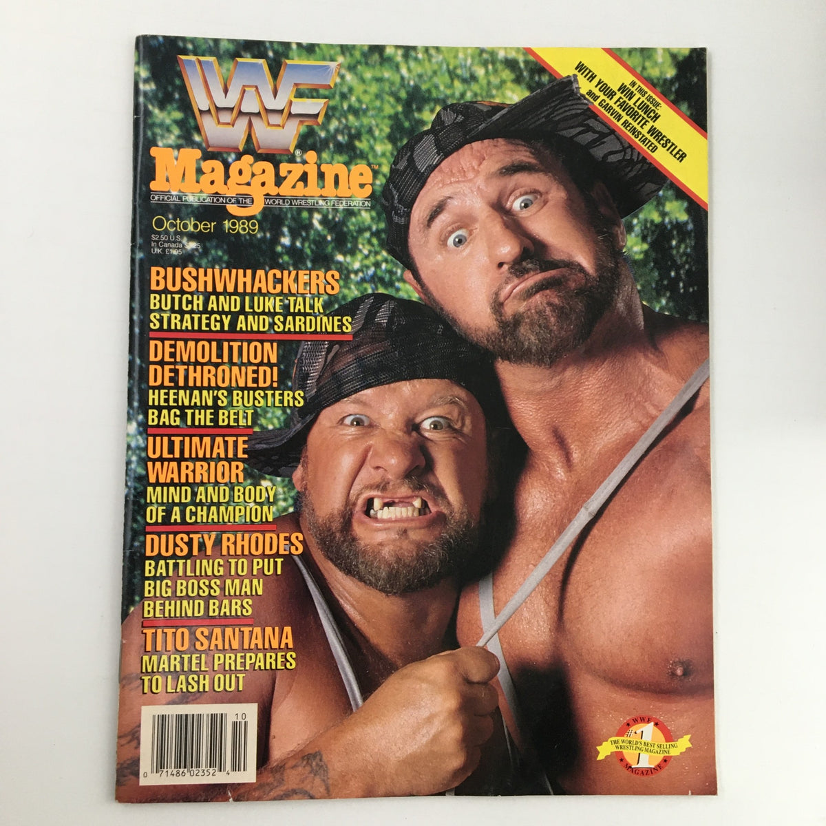 WWF Magazine October 1989 - Bushwhackers