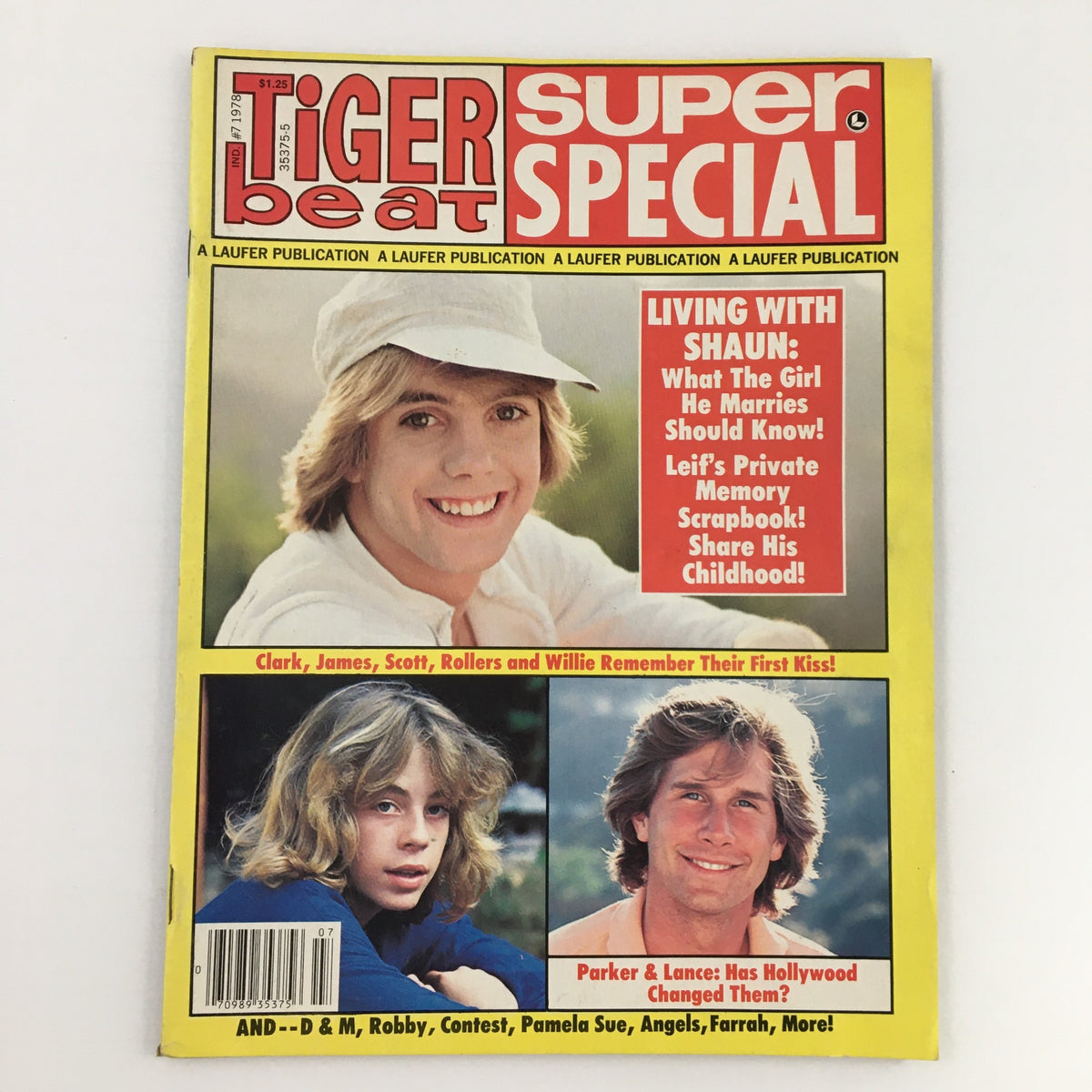 Tiger Beat Magazine 1977 Shaun Cassidy, Clark Brandon & Leif Garrett No Label