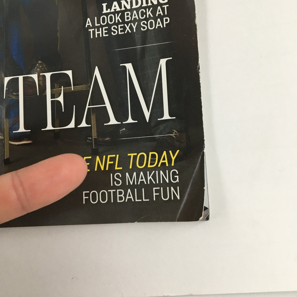 Close-up of the cover of Watch Magazine January 2019, showcasing the text 'The NFL Today is Making Football Fun' and additional content highlights.