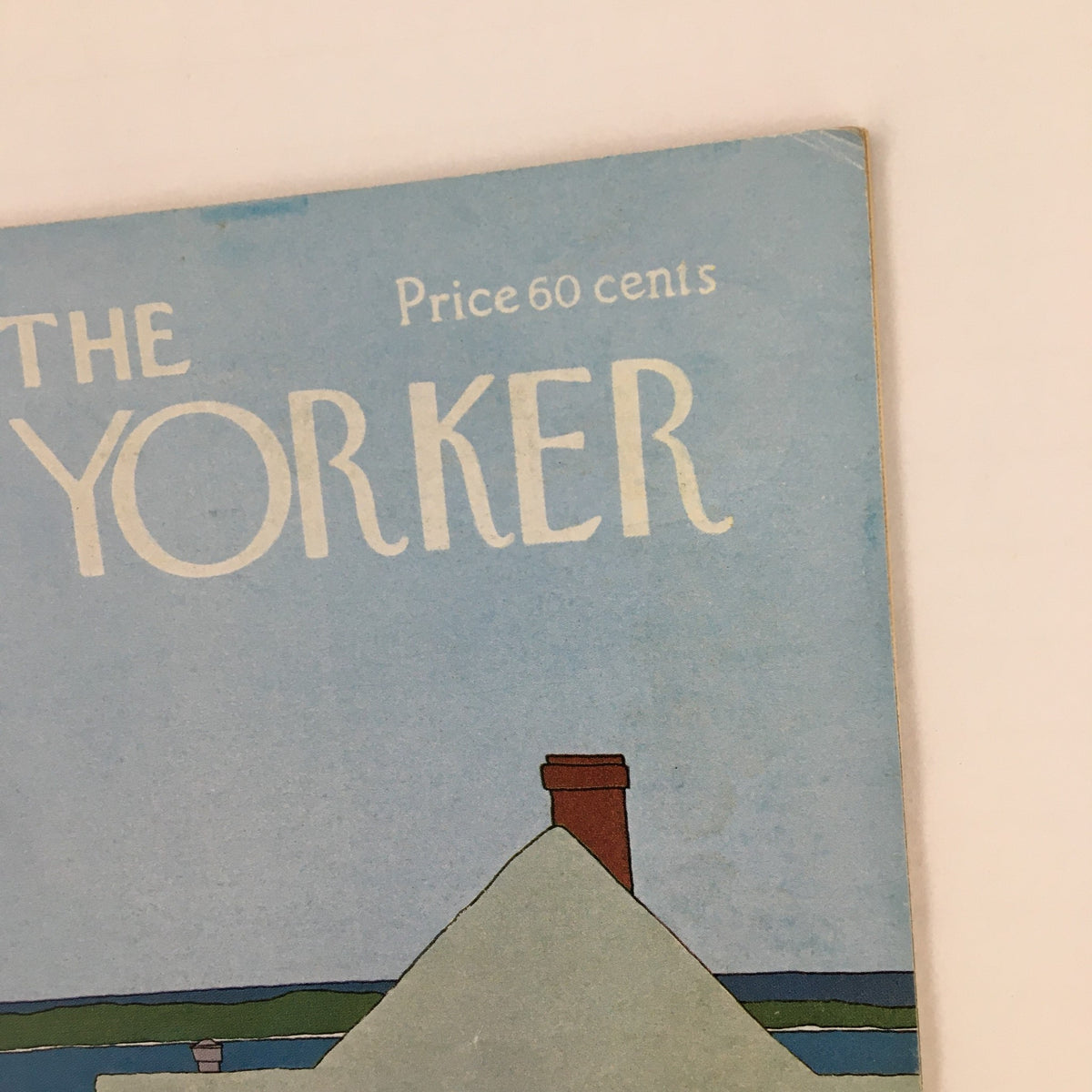 Cover of The New Yorker June 23 1975 showing the magazine title and theme cover by Gretchen Dow Simpson, featuring coastal imagery.