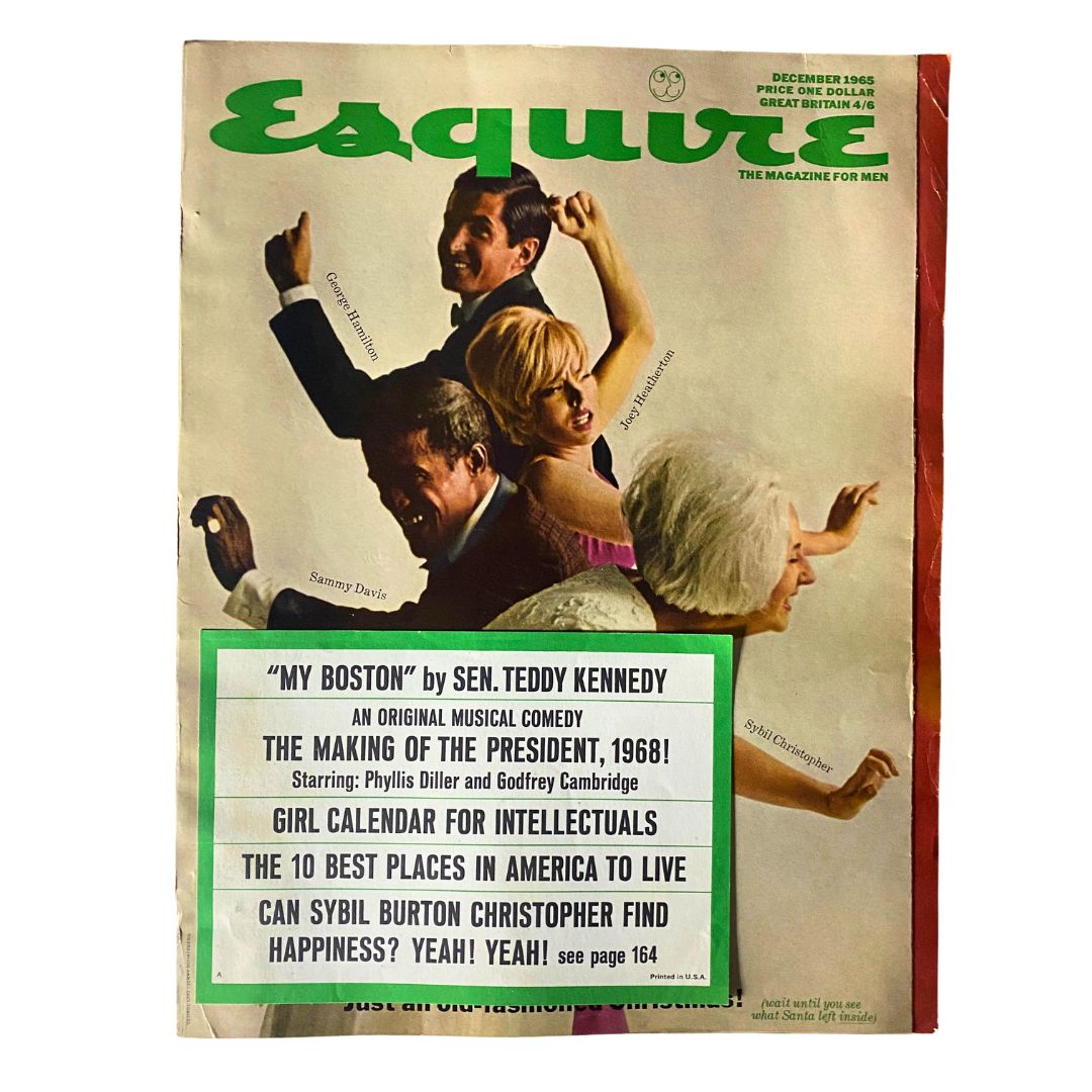 Vintage Esquire Magazine December 1965 No. 385 Sammy Davis, Joey Heatherton No Label