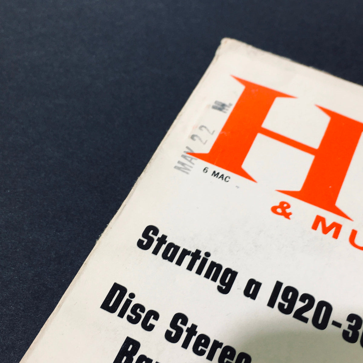 Detail of VTG HiFi & Music Review Magazine June 1958 highlighting the headline about starting a jazz library.