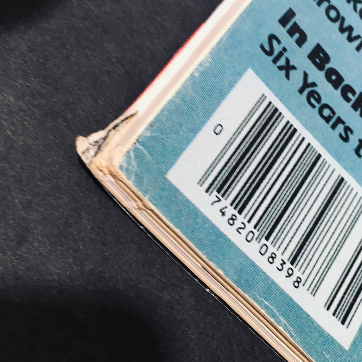 Back cover detail of VTG High Fidelity Magazine May 1980 showing the barcode and wear typical for a vintage publication.