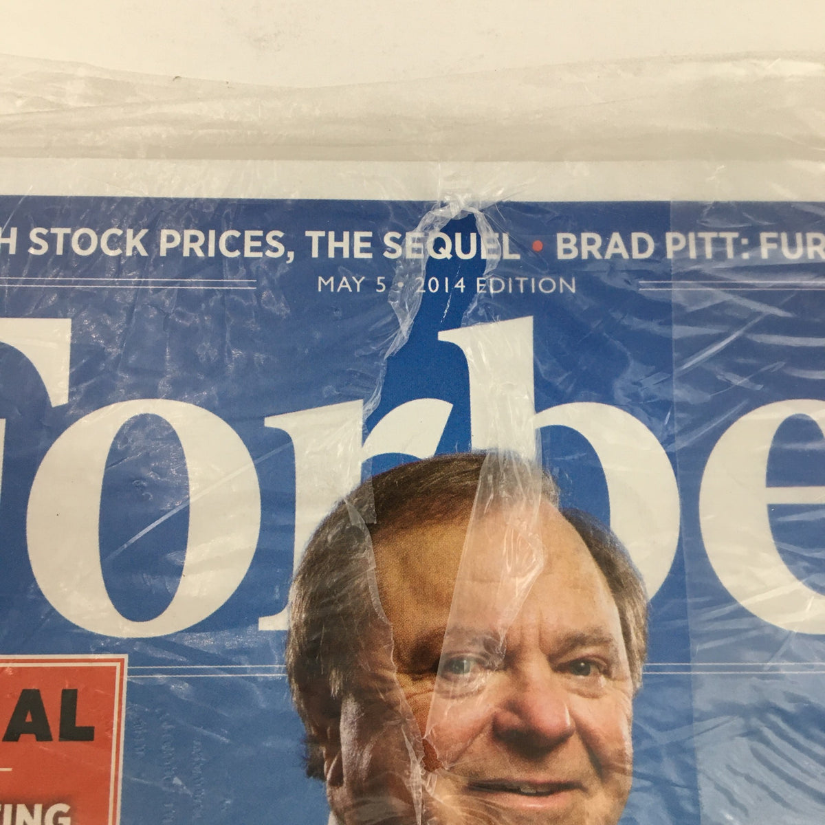 Top section of the May 5, 2014 issue of Forbes Magazine showcasing the title and subtitle, highlighting special features including 'REINVENTING AMERICA'.