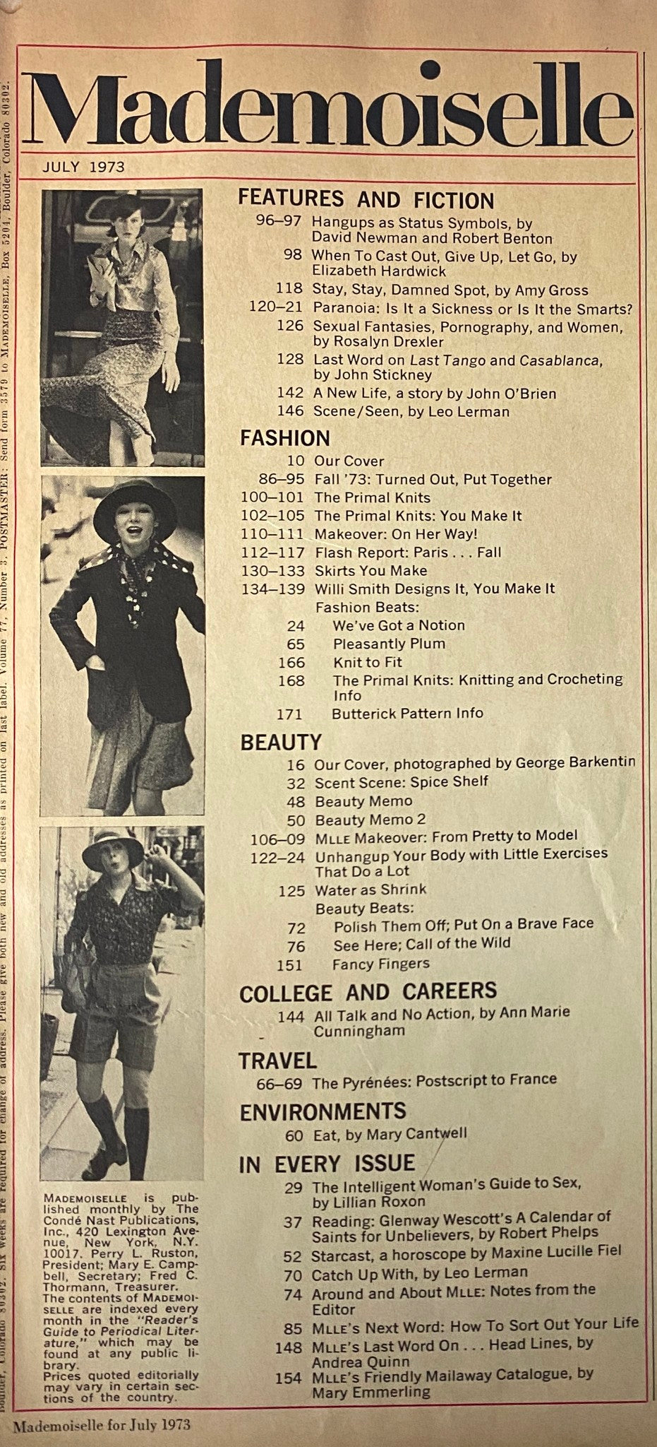 Mademoiselle Magazine Collection