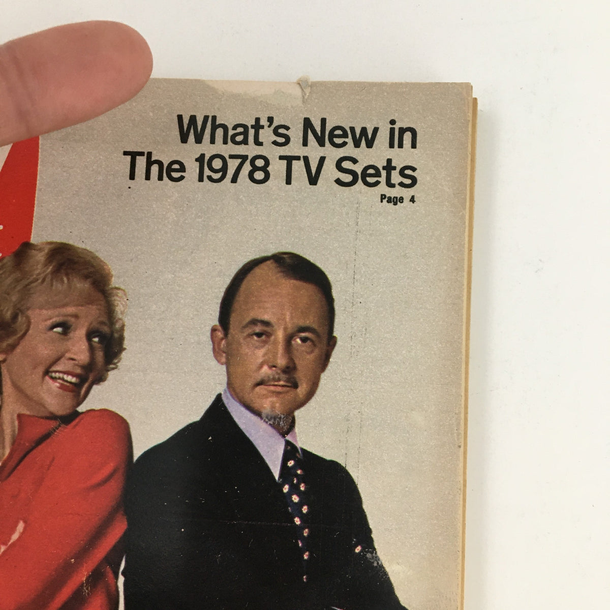 Cover of TV Guide Magazine dated September 24, 1977 featuring Betty White and John Hillerman, showcasing a colorful design with a headline about new 1978 TV sets.